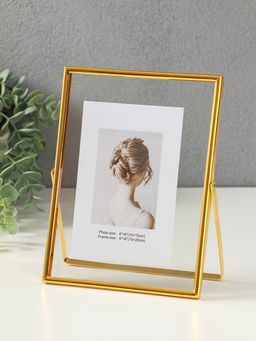 Фоторамка для фото 15×20 см «Лофт», золото гальваника, металл, 1.2×16.5×21.8 см