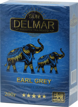 Sun Delmar. Черный. Бергамот (Pekoe) 200 гр. карт.упаковка
