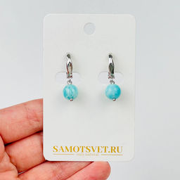 Серьги из Амазонита