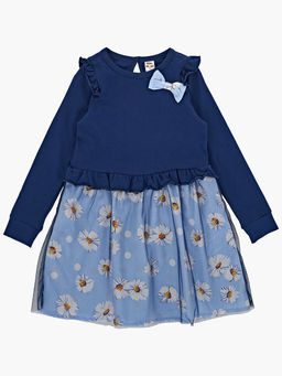 Платье для девочки UD 3881 синий - Mini maxi фото 3