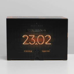 Цена за 2 шт. Коробка подарочная сборная, упаковка, «23 февраля», 22×15×10 см
