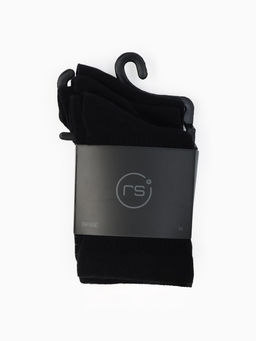 Носки спортивные хлопковые Resport 3 пары, размер 35-38, чёрные