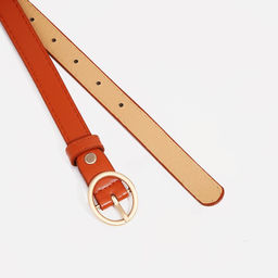 Ремень женский, ширина 2 см, винт, пряжка металл, цвет рыжий - Simaland фото 2