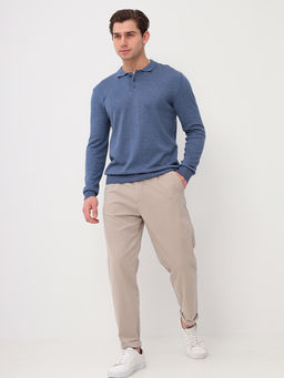 Джемпер мужской с воротником поло GREG G128-AC590 (синий м.)  фото 2