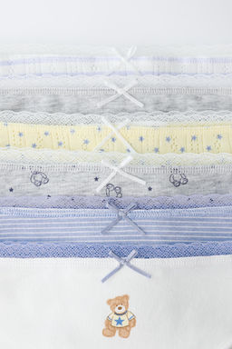 6-14 A?OS/ PACK SEIS BRAGUITAS OSOS / Azul / Blanco - Zara фото 2