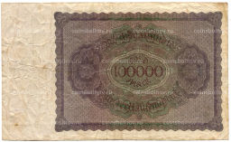 100000 марок 1923 года Германия