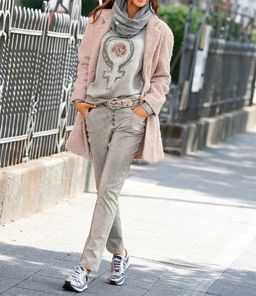 Пальто, розовое - Ashley brooke фото 6