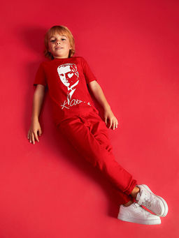 Bisiklet Yaka Atat?rk Bask?l? Erkek Bebek Ti??rt - Waikiki фото 6