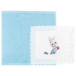 НАБОР САЛФЕТОК ЛЮБИМЫЙ ЗАЙЧИК 25Х30СМ/35Х35СМ,100