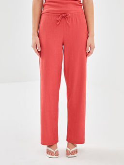 Beli Lastikli Dokulu Kad?n Pantolon