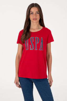 Kad_n K_rm_z_ Bisiklet Yaka Ti__rt Sepette S_rpriz _ndirim