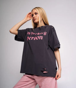 Футболка #БШ2063, графит - Dommod фото 2