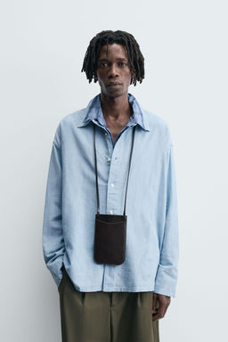 LIGHTWEIGHT DENIM SHIRT - Zara фото 2