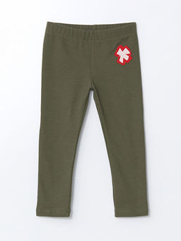 Beli Lastikli Bask?l? K?z Bebek Tayt