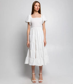 Платье #КТ5305 (1), белый