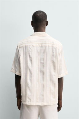 CAMISA JACQUARD GEOM?TRICO / Crudo - Zara фото 3