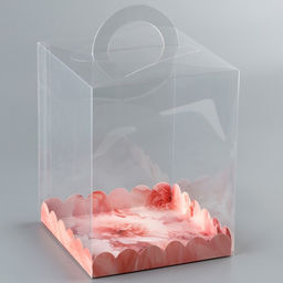 Цена за 5 шт. Коробка кондитерская, сундук, упаковка, «Нежные цветы», 14×14×18 см