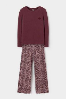 Е 20173/красно-коричневый,роза востока пижама жен - Very neat фото 2