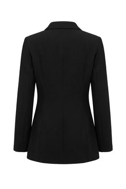 Siyah Sal Yaka Kapama Detayl? Fitted/Vucuda Oturan Astarl? Vatkal? Blazer Ceket TWOSS26BC00007 - Trendyolmilla фото 2