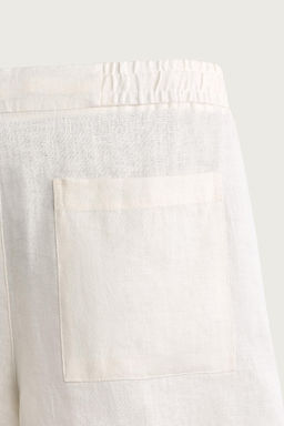BERMUDA RELAXED FIT 100% LINO / Blanco - Zara фото 13