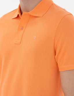 Turuncu Slim Fit K_vr_lmaz Polo Yaka Basic Ti__rt - Pierre cardin фото 7