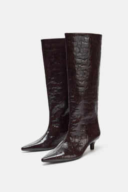 KITTEN HEEL BOOTS - Zara фото 3