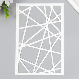 Пластиковый трафарет для творчества «Геометрия», шаблон, 24×16 см