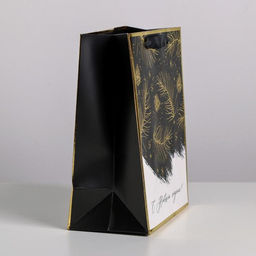 Цена за 6 шт. Пакет подарочный новогодний ламинированный «Сказочная ночь», MS 18 х 23 х 10 см