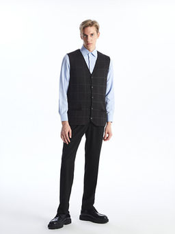 Standart Kal?p V Yaka Erkek Triko Yelek - Waikiki фото 3