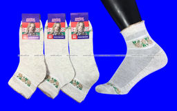 Цена за 10 пар. Беларусь носки женские лен СЕТКА арт Ж-105