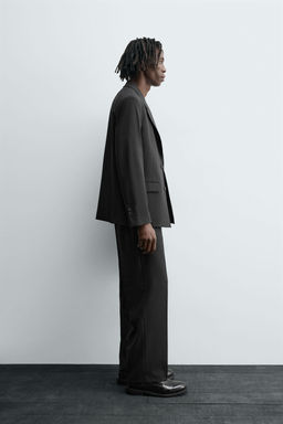 TEXTURED SUIT TROUSERS - Zara фото 4