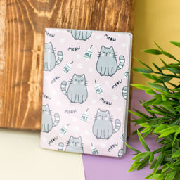 ОБЛОЖКА ДЛЯ ПАСПОРТА "Meow", плотность 600 мкм