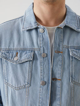 Standart Kal?p Erkek Jean Ceket