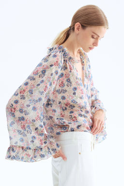 Blusa con ribetes de volante - H&m фото 2