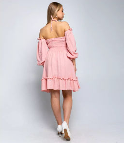 Платье #БШ2338, пудровый