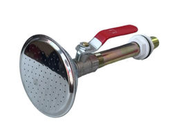 Душ летний металлический с шаровым краном (Лейка металл,соединитель пластик) ID10348