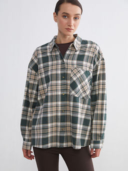 Ekose Oversize Kad?n G?mlek