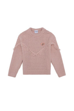 Вязаный свитер лосося для девочки - U.s. polo assn фото 4