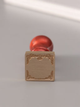 Печать для сургуча с пластиковой ручкой «Фигурная рамка», 6.3×2.5×2.5 см