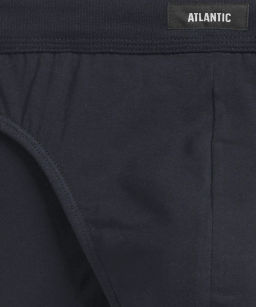 ATLANTIC 3MP-163 Трусы классика Organic Cotton - набор 3 шт. черный + графитовый + серый меланж  фото 3