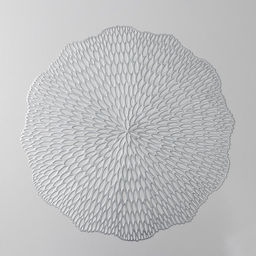 Набор салфеток сервировочных на стол Доляна Мэри, d=36 см, 4 шт, цвет серебряный  фото 6