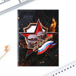 Цена за 2 шт. Подарочный набор 23 февраля блокнот А6, 16 л, магнитные закладки 2 шт. - Artfox фото 3