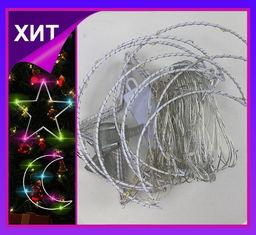 Гирлянда штора Роса -светлячкиЗвезда и луна  разноцветное свечение ,7 режимов свечения ,8 фигур, 3х0.75м , - Family фото 3