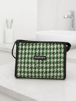 Косметичка "Love you", green (16х21х7 см)