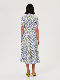 Платье ярусное из вискозы