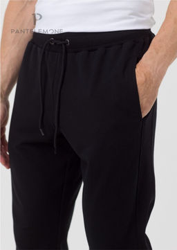 Мужские брюки зауженные из футера PDB-242 - Pantelemone фото 11