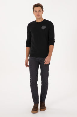 Erkek Siyah Sweatshirt