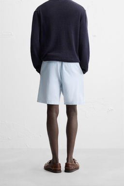 COTTON/LINEN BERMUDA SHORTS - Zara фото 32