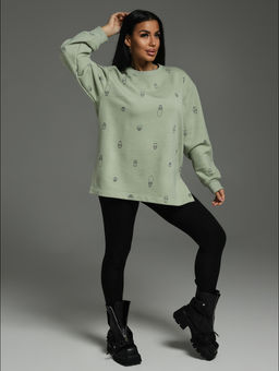 Зара свитшот женский (голубой), футер трехнитка - Lovetex фото 15