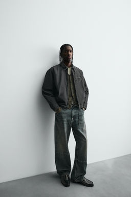 QUILTED DENIM JACKET - Zara фото 7